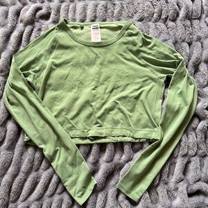 Gymshark long sleeve cinched crop top